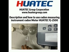 How to use Radon test kit Radon tester HUATEC FJ-2500