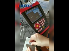 Ultrasonic flaw detector calibration with IIW V2 block easy calibration