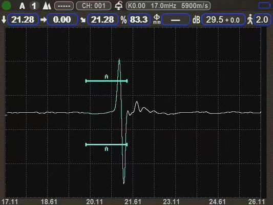 IP67 초음파 두께 측정기 0.001mm 고해상도 B 스캔 큰 범위 15000mm